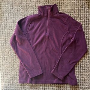 Lands' End Women's Zip-Up Fleece in Plum